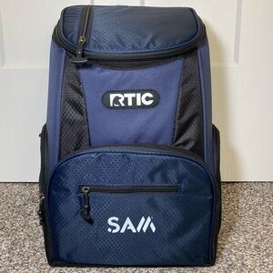 RTIC Lightweight Backpack Cooler - Navy Blue & Black - 15 Can Capacity